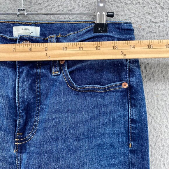 Maurices Jeans Womens 6 Blue Medium Wash Denim Sculpt Straight Stretch Casual - Picture 8 of 12